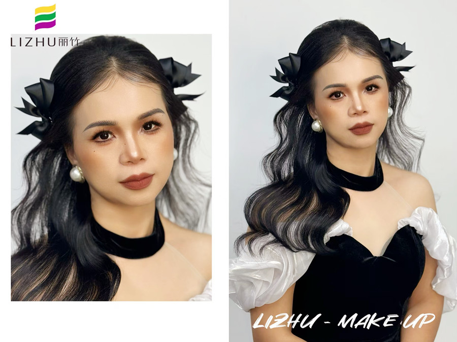 甜美輕泰造型，廣西造型寫(xiě)真化妝課程作品